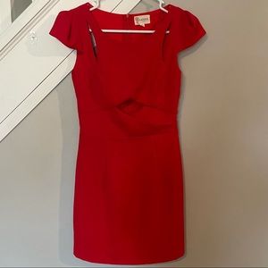 L’atiste Red Cut-out Dress